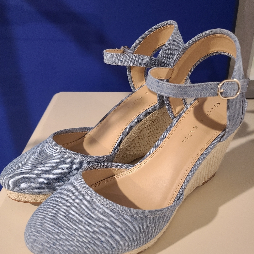 Kelly and Katie Denim Wedge